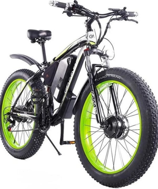 Vélo électrique GOGOBEST GF700 50km/h 500W Noir vert