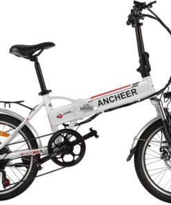 Vélo électrique Pliant ANCHEER Vélo Adulte AN-EB002 20 Pouces Blanc