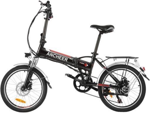 Vélo électrique Pliant ANCHEER Vélo Adulte AN-EB002 20 Pouces Blanc – Image 7