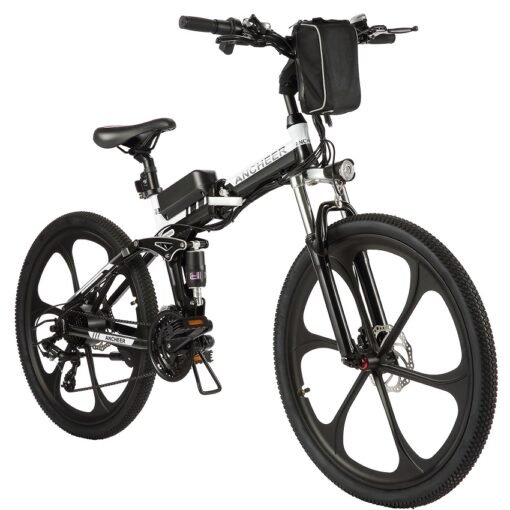 Vélo électrique Pliant MYT-26-YTLGB 26 ANCHEER Vélo adulte 21 Vitesses Blanc – Image 3