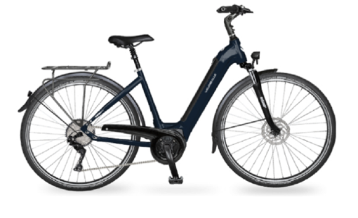 Vélo électrique de ville AEB 490 Nexus ouvert bleu nuit