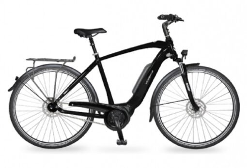 Vélo électrique de ville AEB 800 Alivio Fermé Noir Mat
