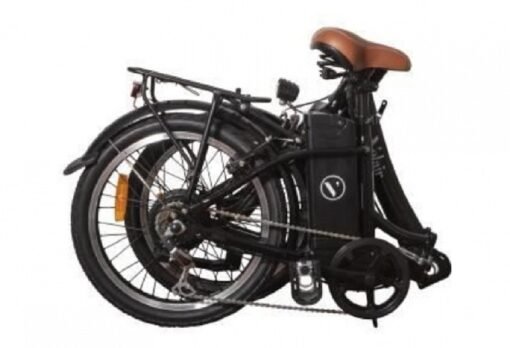 Vélo électrique pliable 20'' - Velair urban- Shimano 6 Vitesses - Autonomie 60 km - Noir – Image 3