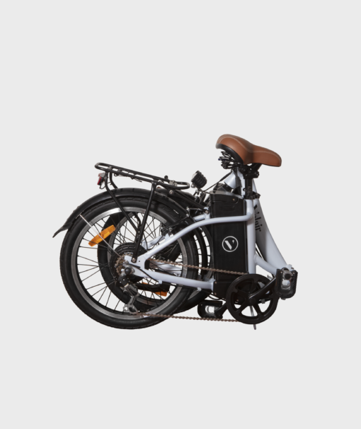 Vélo électrique pliable 20'' - Velair urban- Shimano 6 Vitesses - Autonomie 60 km - blanc – Image 10