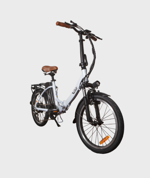 Vélo électrique pliable 20'' - Velair urban- Shimano 6 Vitesses - Autonomie 60 km - blanc – Image 9