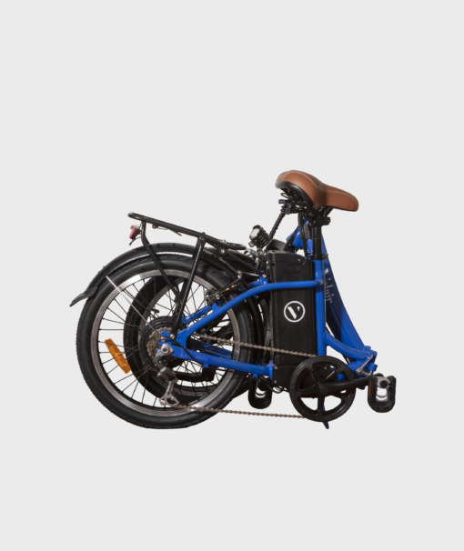 Vélo électrique pliable 20'' - Velair urban- Shimano 6 Vitesses - Autonomie 60 km - Bleu – Image 9