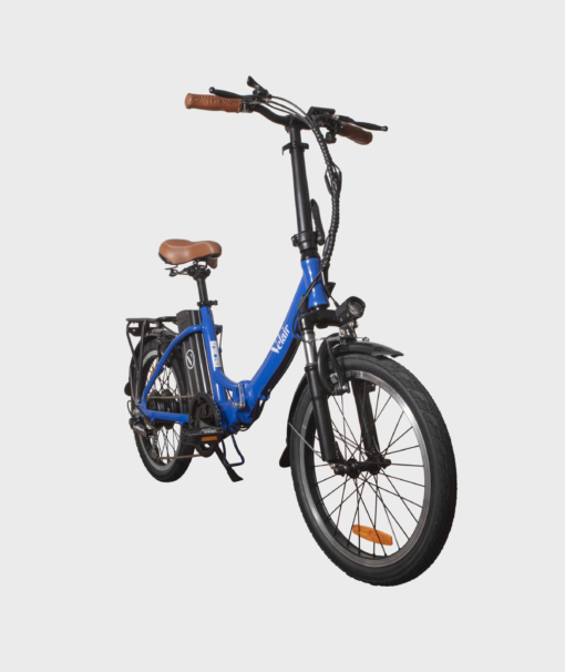 Vélo électrique pliable 20'' - Velair urban- Shimano 6 Vitesses - Autonomie 60 km - Bleu – Image 8