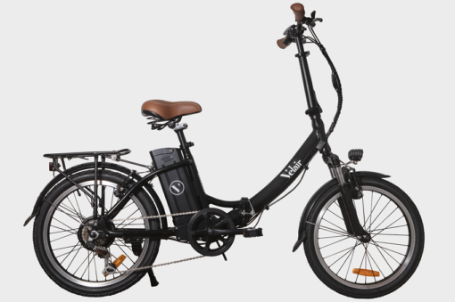 Vélo électrique pliable 20'' - Velair urban- Shimano 6 Vitesses - Autonomie 60 km - Bleu – Image 3