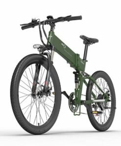 Vélo électrique pliant Bezior X500 PRO 30km-h 500W moteur 10.4AH Armée verte
