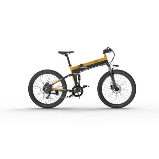 Vélo électrique pliant Bezior X500 PRO 30km-h 500W moteur 10.4AH Noir et jaune – Image 5