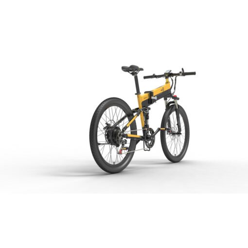 Vélo électrique pliant Bezior X500 PRO 30km-h 500W moteur 10.4AH Noir et jaune – Image 6