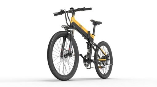 Vélo électrique pliant Bezior X500 PRO 30km-h 500W moteur 10.4AH Noir et jaune