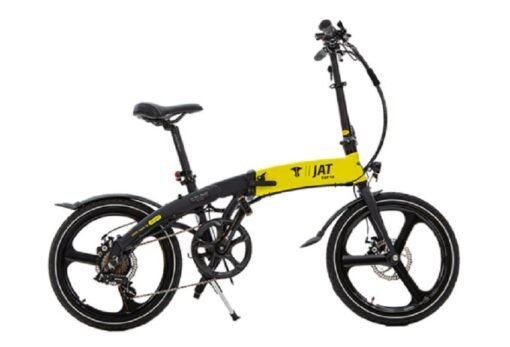 Vélo électrique pliant de Jat Bikes Pixy  Jaune.