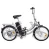 vidaXL Vélo électrique pliable et pile lithium-ion Alliage d'aluminium argent