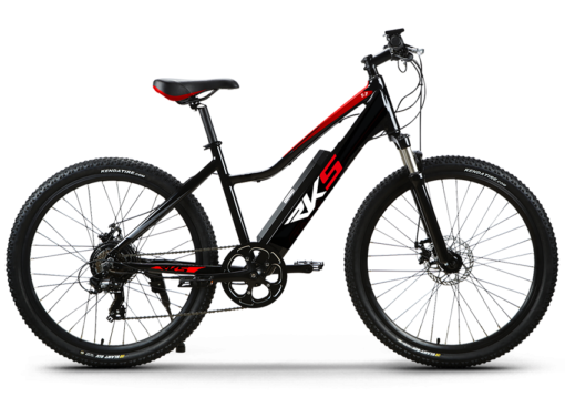 VTT ELECTRIQUE RKS T7 Moteur Roue Arrière 250W 27'' 10.4 AH Blanc – Image 2