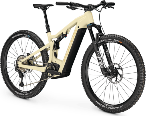 VTT Électrique FOCUS THRON² 6.9 750 Wh 12 Vitesses 2023 Beige – Image 3