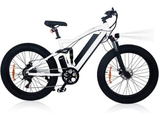VTT électrique Onesport ONES1 fat bike 26'' 250W Motor 25KM/H 48V/10Ah Blanc