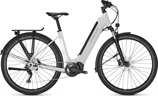 Vélo Électrique FOCUS PLANET² 6.8 625 Wh 29" 2023 cadre ouvert blanc