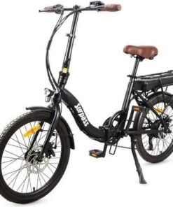 Vélo Électrique pliant Surpass 20'' Noir 6 Vitesses Pliant Batterie 10 Ah