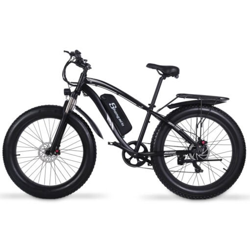 Vélo de montagne électrique SHENGMILO MX02S 1000W 48V 17AH 26*4.0" noir – Image 2