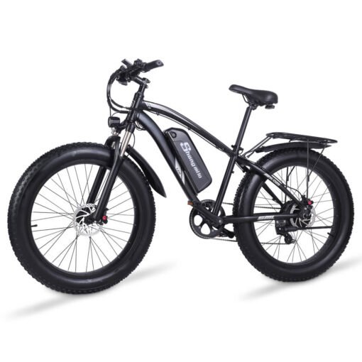 Vélo de montagne électrique SHENGMILO MX02S 1000W 48V 17AH 26*4.0" noir – Image 3