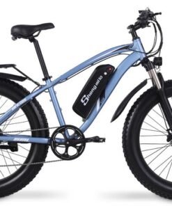Vélo de montagne électrique SHENGMILO MX02S 1000W 48V 17AH 26*4.0" Bleu