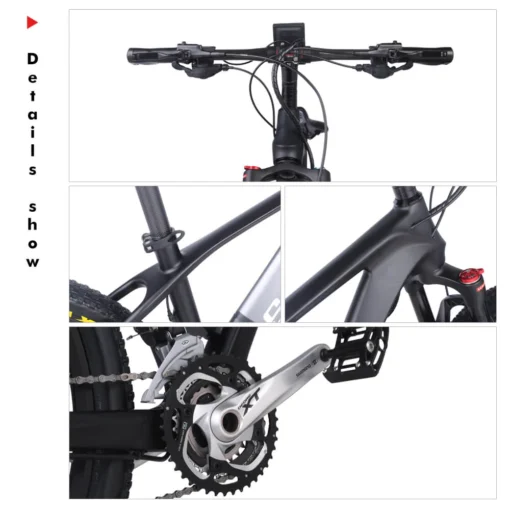 Vélo de montagne électrique Shengmilo M50 27.5 pouces moteur 250W batterie 36V9.6 AH – Image 8