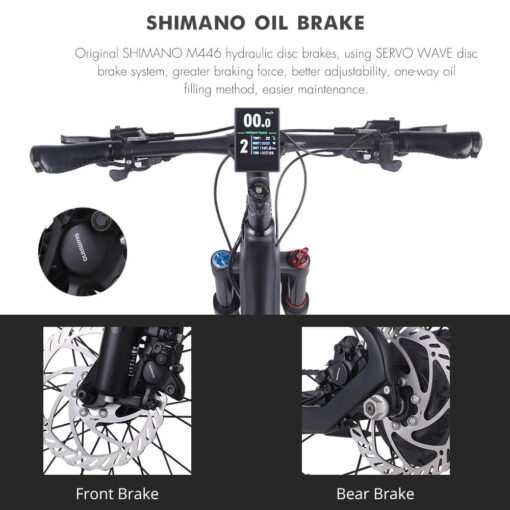 Vélo de montagne électrique Shengmilo M50 27.5 pouces moteur 250W batterie 36V9.6 AH – Image 7