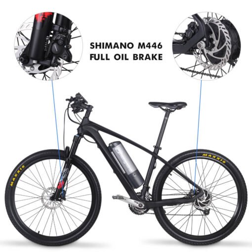Vélo de montagne électrique Shengmilo M50 27.5 pouces moteur 250W batterie 36V9.6 AH – Image 5