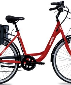 Vélo électrique de ville Citroën E-City Lady Rouge