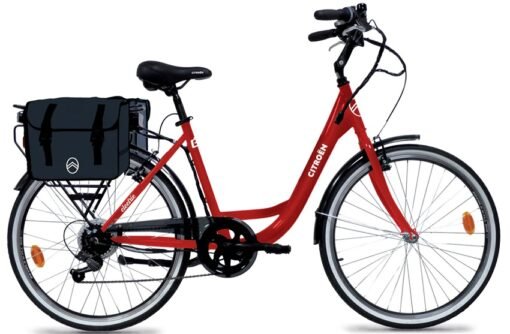 Vélo électrique de ville Citroën E-City Lady Noir – Image 4