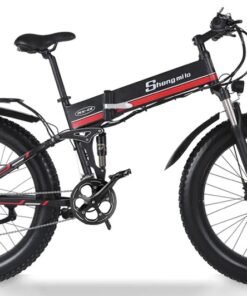 Vélo électrique plaint SHENGMILO MX01 1000 W 48V 12.8Ah Rouge