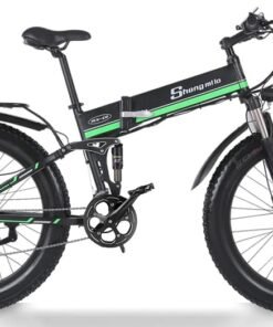 Vélo électrique plaint SHENGMILO MX01 1000 W 48V 12.8Ah Vert