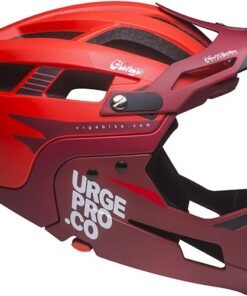 CASQUE AVEC MENTONIÈRE AMOVIBLE URGE GRINGO DE LA PAMPA ROUGE