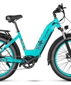 Cyrusher Kuattro Vélo électrique pas à pas 750W 17Ah bleu claire
