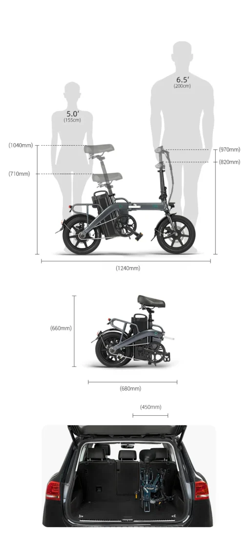 Vélo électrique pliant Fiido L3 mini  avec grande autonomie – Image 5