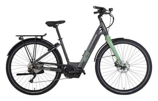VTC électrique RIDLEY RES U800 Women Shimano 10 Speed gris