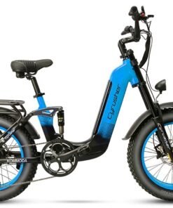 VTT électrique Cyrusher Kommoda pas à pas 750W 14Ah bleu