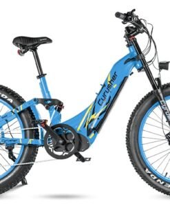 VTT électrique Cyrusher Trax hybride tout-terrain bleu