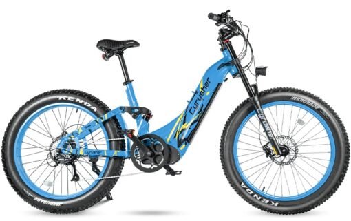 VTT électrique Cyrusher Trax hybride tout-terrain bleu