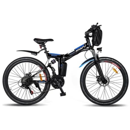 VTT électrique ESKUTE 26 Pouces Pliable TJGB noir – Image 3