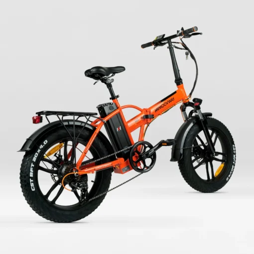 VTT électriques pliable Fatbike V3 MoovWay Orange – Image 9