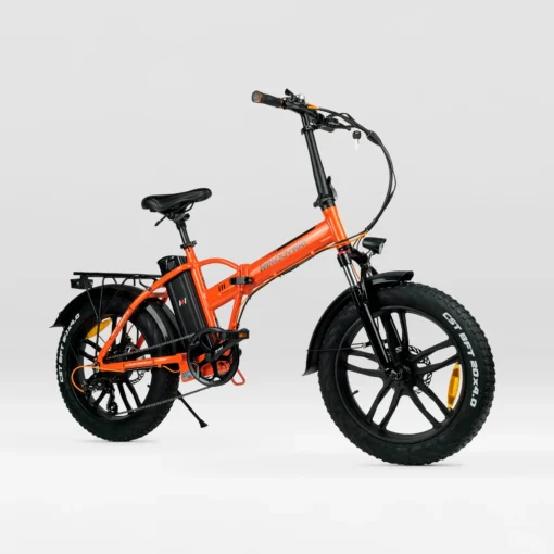 VTT électriques pliable Fatbike V3 MoovWay Orange – Image 2