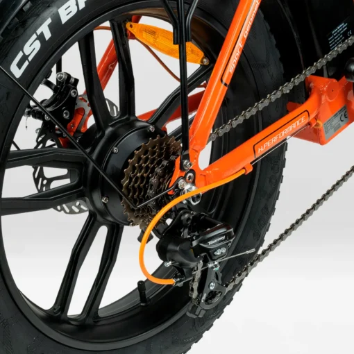 VTT électriques pliable Fatbike V3 MoovWay Orange – Image 3