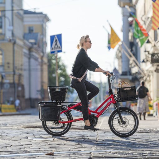Vélo cargo électrique Compact Tern HSD P9 Rouge – Image 9