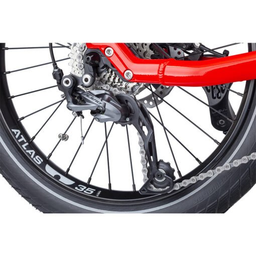 Vélo cargo électrique Compact Tern HSD P9 Rouge LR – Image 4