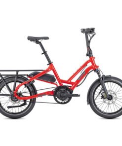 Vélo cargo électrique compact Tern HSD S8i rouge