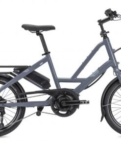 Vélo cargo électrique compact Tern Quick Haul D8 gris