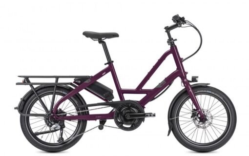 Vélo cargo électrique compact Tern Quick Haul D8 Violet