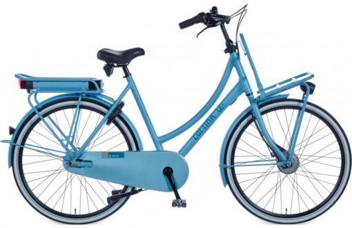 Vélo de ville électrique hollandais CORTINA E-U4 7v cadre bas rouge – Image 2
